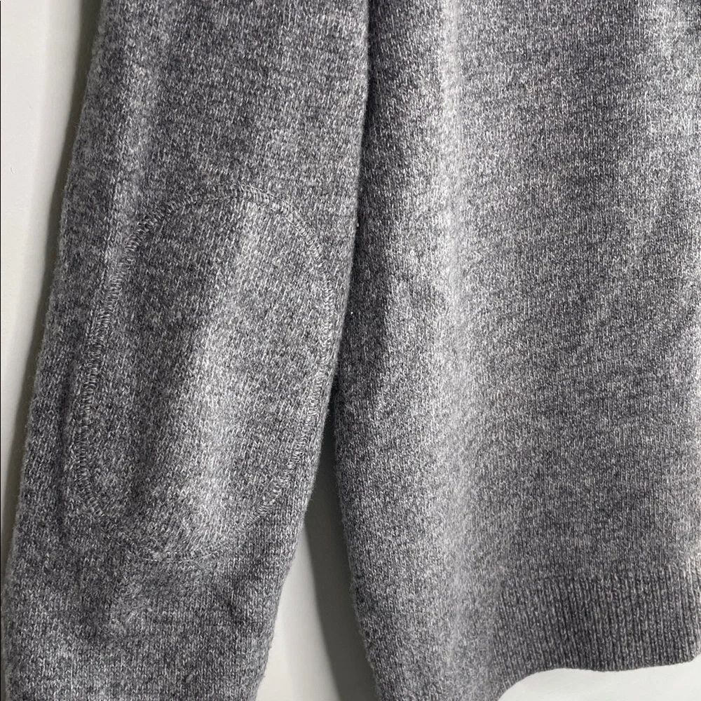 Banana Republic Men's Charcoal Zip-Up Sweater extra fine merino wool size L